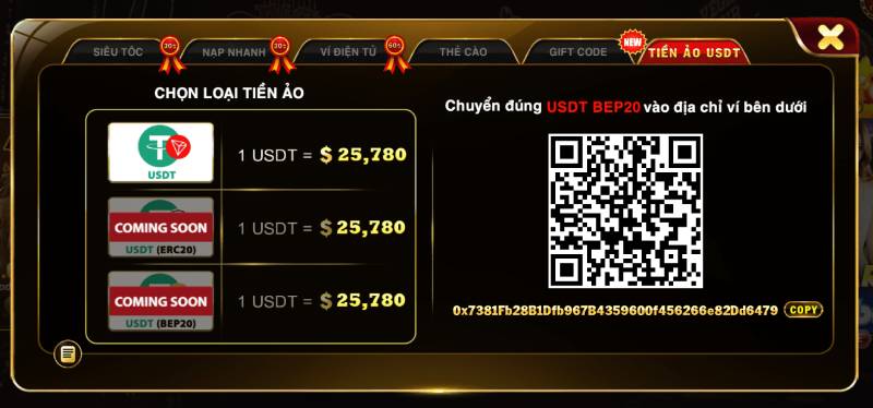 Cách Nạp Tiền Xocdia88 - Bí Kíp Nạp Siêu Tốc, An Toàn Và Nhận Ưu Đãi 6 Nạp tiền ảo USDT hiện đại cho dân chuyên